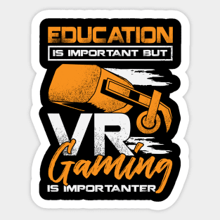 Funny VR Gaming Virtual Reality Gamer Gift Sticker